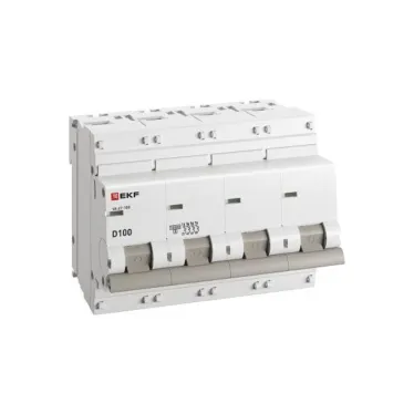 Автоматический выключатель ВА 47-100 4P 100А (D) 10kA PROxima
