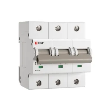 Выключатель автоматический трехполюсный 100А С ВА 47-125 15кА