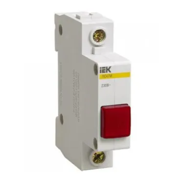 Лампа сигнальная DIN 1P красная матрица ЛС-47М