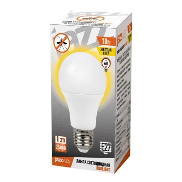 Лампа светодиодная LED 10Вт Е27 A60 BUGLIGHT 540Лм холодный белый