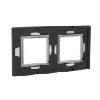 Рамка из алюминия, ''Avanti'', серая, 4 модуля