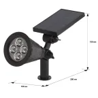 Светильник садовый 4 LED на солнечной батарее ERASP024-10