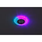 Светильник точечный DK LD6 BL/WH декор cо светодиодной подсветкой (белый), голубой