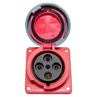 Розетка стационарная внутренняя угловая 4442 3Р+РЕ 125А 380В IP67 PROxima