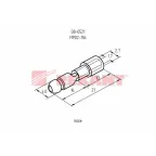 Разъем штекерный изолир штекер 4 мм 1.5-2.5 кв мм (РШи-п 2.5-4 РШИп 2-5-4) синий, REXANT