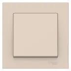 Выключатель одноклавишный ATLASDESIGN схема 1 10АХ в сборе бежевый