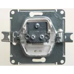 GLOSSA Розетка телевизионная TV проходная 4DB перламутр в рамку