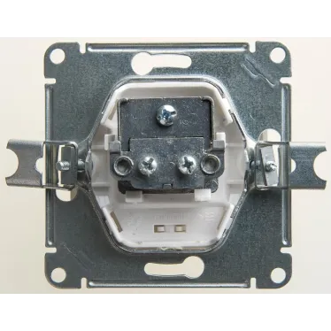 GLOSSA Розетка телевизионная TV проходная 4DB перламутр в рамку