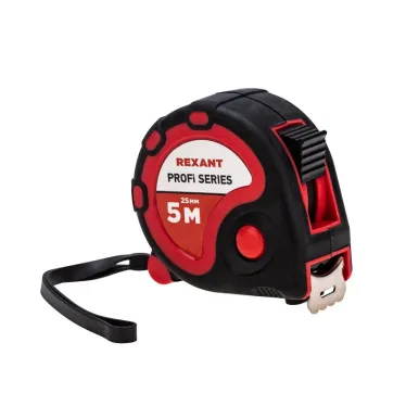 Рулетка измерительная прорезиненный корпус , 5 м х 25 мм