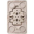 ЭТЮД Розетка двойная наружная без заземления без шторок Сосна