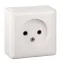 ХИТ Розетка наружная изоляционная пластина белый