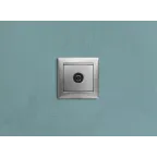 VALENA Розетка телевизионная ТV звезда в рамку 2400мГц 1.5дБ алюминий