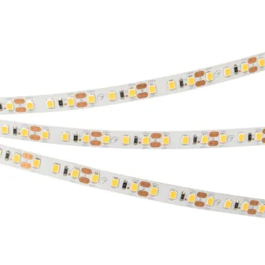 Лента RT-A120-8мм 12V Warm3500 (9.6 W/m, IP20, 2835, 5м) (Открытый)