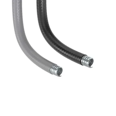 Металлорукав DN 26мм в гладкой ПВХ изоляции D внутренний 26.5 мм D наружный 34.0.IP66 25 м цвет серый