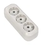 Колодка 3 гнезда с заземлением 16А Эксперт