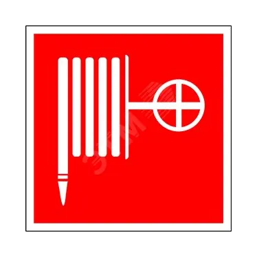 Пиктограмма (Наклейка) Пожарный кран 250х250 для ESTETIKA/SPUTNIK | NPU-2424.F02 | Белый Свет