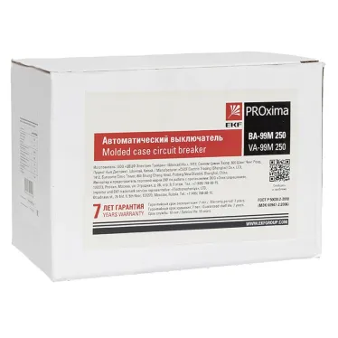Выключатель автоматический ВА-99М 250/250А 3P 50кА с электронным расцепителем PROxima