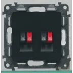 Valena IN MATIC Аудиорозетка с пружинными зажимами Двойная