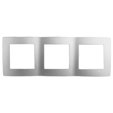 Рамка на 3 поста, Эра12, алюминий, 12-5003-03