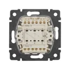 VALENA Переключатель двухклавишный на 2 направления в рамку слоновая кость