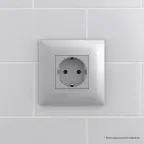 Avanti Розетка в стену 2P+E с з/ш Закаленная сталь