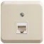 ЭТЮД Розетка компьютерная RJ45 наружная категория 5е кремовый