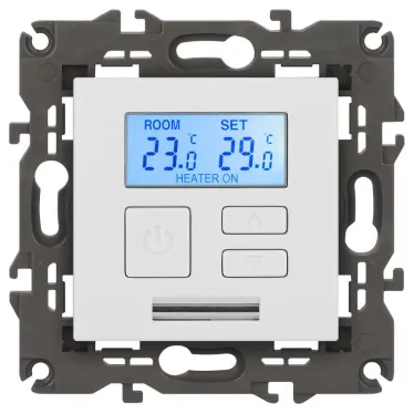 Терморегулятор универс.230В-Imax16А, Эра Elegance, белый, 14-4111-01