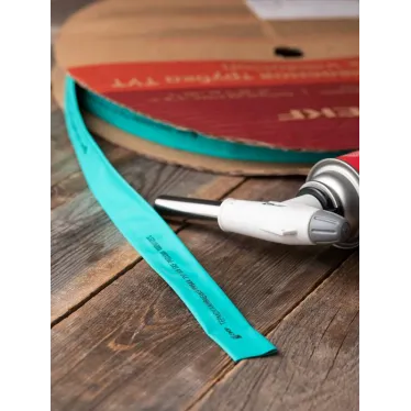 Термоусаживаемая трубка ТУТ нг 18/9 зелёная рулон PROxima