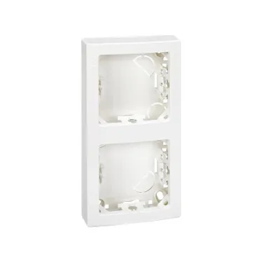 Рамка на 2 поста вертикальная 75х146 мм, S73L, белый