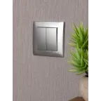 Валенсия лицевая панель выключателя 2-кл. 10А сталь