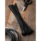 Хомут P6.6 стандартный черный 7.6x300 (100шт) FlexLock PROxima