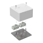 Коробка огнестойкая разветвительная для кабель-канала 40-0460-FR6.0-4-4-Р Е15-Е60 85х85х45