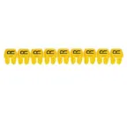 CAB3 Кольцо маркировочное 0.5-1.5мм (W) черное/желтое (300шт)