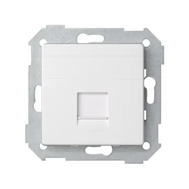 Адаптер на 1 RJ45(12) 75528-, 75540-, 75541-, 75544-39, шторка, S82,82N, белый