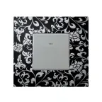 Кнопка клавишная с индикацией, 10А 250В, S27, серый