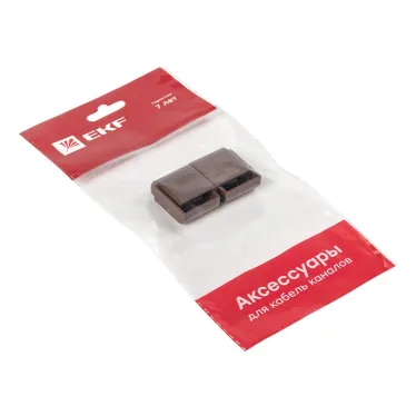 Заглушка (20х10) (4 шт) Plast под темное дерево