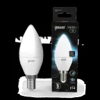 Лампа светодиодная LED 7 Вт 550 лм 4100К свеча нейтральный E14 AC 220В шаговое диммирование выключателем Black Gauss