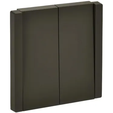 FORTE@PIANO Выключатель 2-клавишный 10А FP305 серый IEK