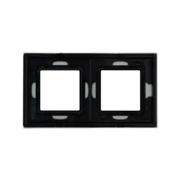 Рамка из натурального стекла, ''Avanti'', светло-серая, 4 модуля