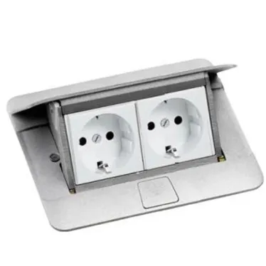 Блок выдвижной 4 модуля алюминий