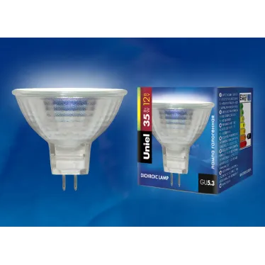 Лампа галогенная MR-16-35/GU5.3 картон  | 00482 | Uniel