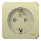 BLANCA О/У РОЗЕТКА с заземл. со шторк., (КОМПАКТ) ИЗОЛ.ПЛ 16А, 250В, БЕЖЕВЫЙ
