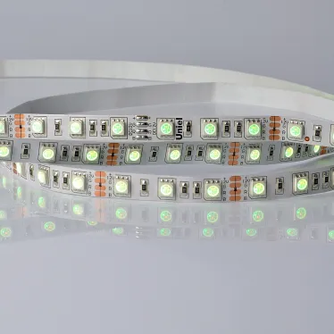 Лента светодиодная мультиколор ULS-5050-60LED/m-10mm-IP20-DC24V-14,4W/m-5M-RGB | 04932 | Uniel