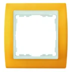 Рамка на 3 поста, S82, желтый - белый