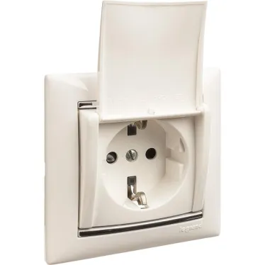 VALENA Рамка 1 пост жемчужная