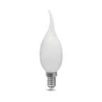 Лампа светодиодная Filament Свеча на ветру 9W 590lm 3000К Е14 milky LED 1/10/50 | 104201109 | Gauss