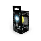 Лампа светодиодная Black LED Filament A60 E27 8W 780lm 4100К | 102802208 | Gauss