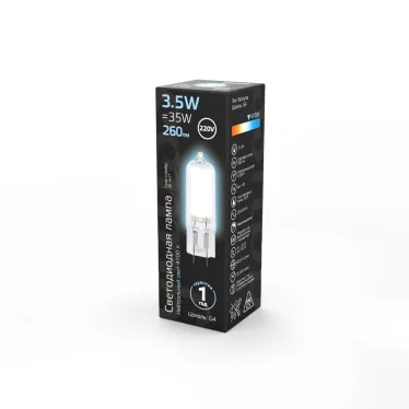 Лампа светодиодная Black LED G4 AC220-240V 3.5W 260lm 4100K Glass | 107807203 | Gauss