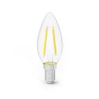Лампа светодиодная Filament Свеча 7W 580lm 4100К Е14 LED (3 лампы в упаковке) 1/20 | 103901207T | Gauss