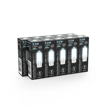 Лампа светодиодная Black LED G4 AC220-240V 3.5W 260lm 4100K Glass | 107807203 | Gauss